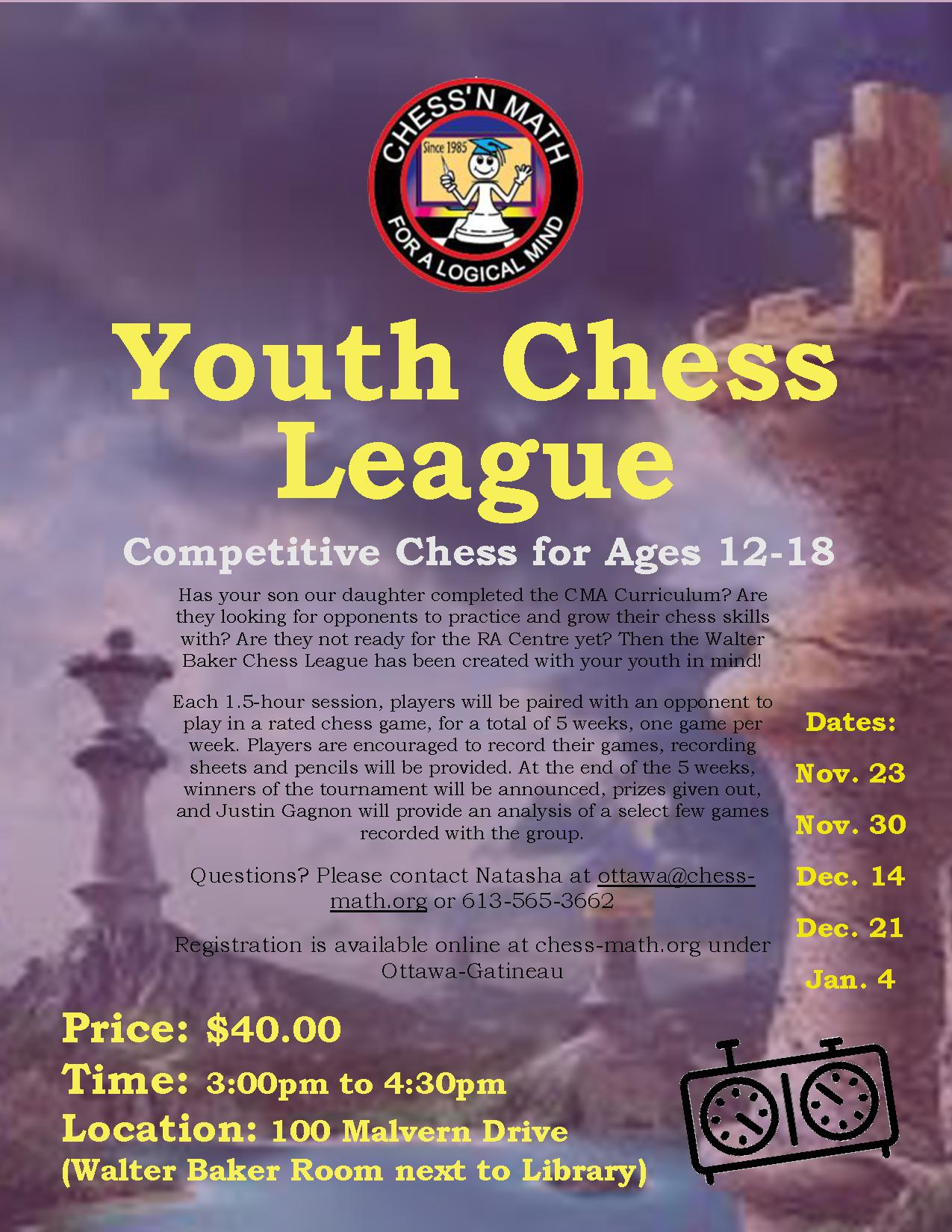 Youth Chess League Pilot
